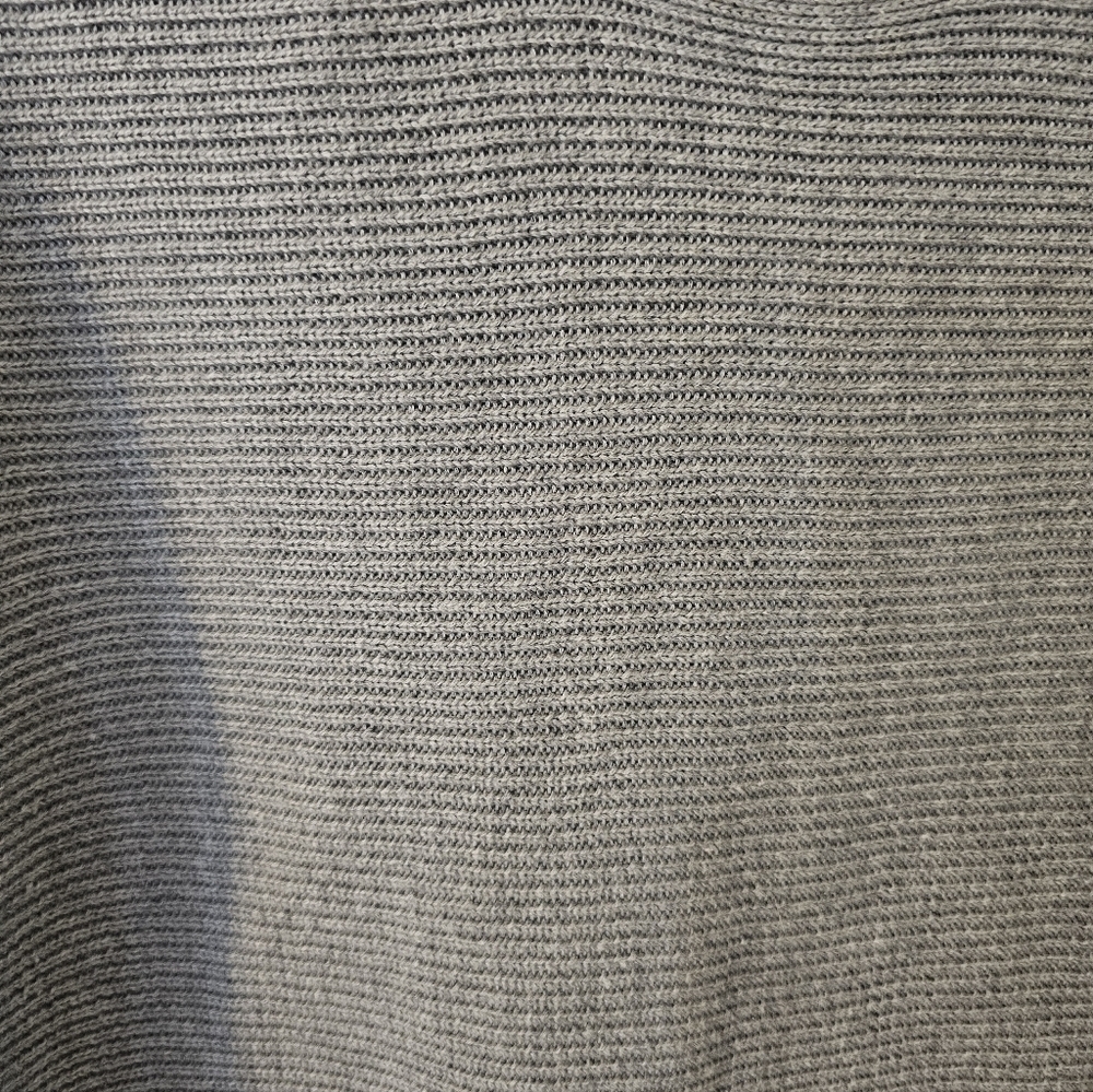 Theory Women's Gray Knit Tunic Pullover Sweater Cashmere Cotton Blend Size SP - Picture 2 of 6